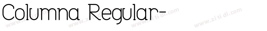 Columna Regular字体转换